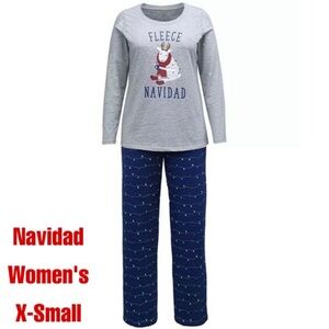 XS-NIP Matching Family Christmas “Fleece Navidad” Pajamas Sets